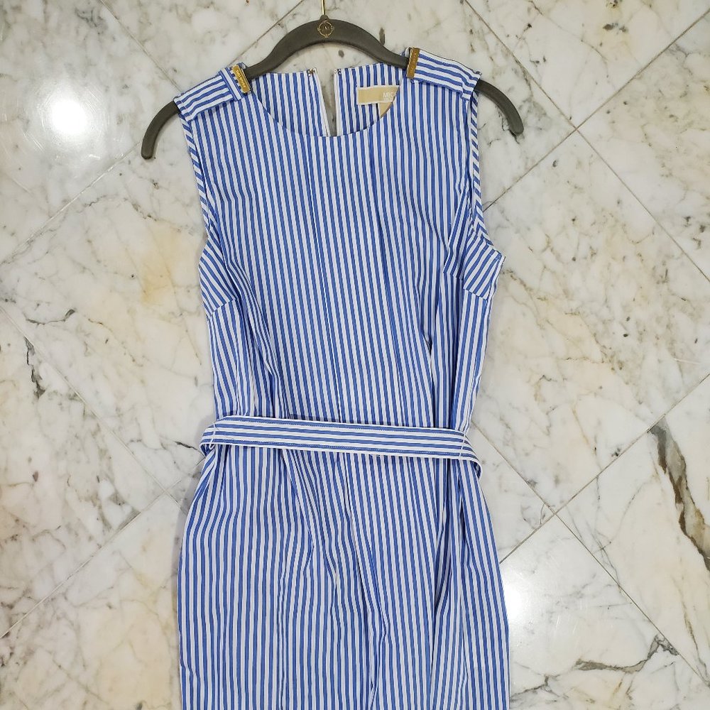 Michael Kors Striped Sheath Dress